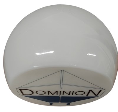 Lot 101 - HIGH END REPRODUCTION DOMINION PETROL PUMP GLOBE