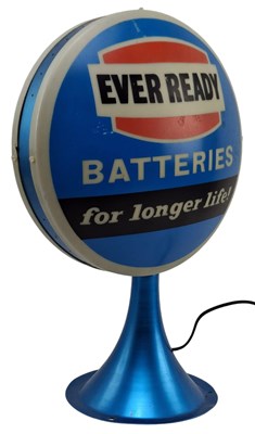 Lot 69 - MID CENTURY 1950S EVER READY POINT OF SALE LIGHT BOX