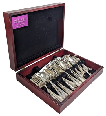 Lot 30 - CASED ELIZABTH II CANTEEN OF HALLMARKED SILVER CUTLERY BY MAPPIN & WEBB