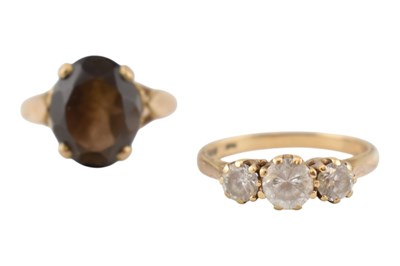 Lot 371 - 2 HALLMARKED 9CT GOLD RINGS