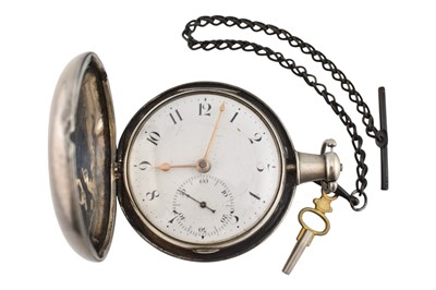 Lot 342 - 18TH/19TH CENTURY WILLIAM CLARKE SHADWELL LONDON HUNTER POCKET WATCH