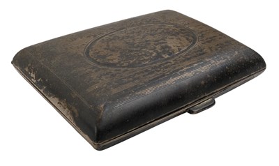 Lot 91 - 20TH CENTURY GEORGE V HALLMARKED SILVER CIGARETTE CASE