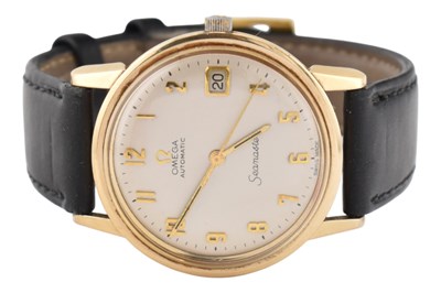 Lot 175 - HALLMARKED 9CT GOLD OMEGA AUTOMATIC SEAMASTER WRISTWATCH