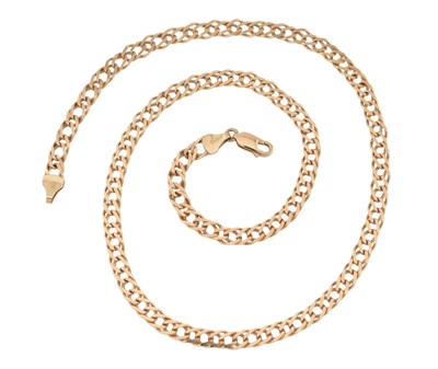 Lot 234 - HALLMARKED 9CT GOLD DOUBLE BELCHER CHAIN NECKLACE