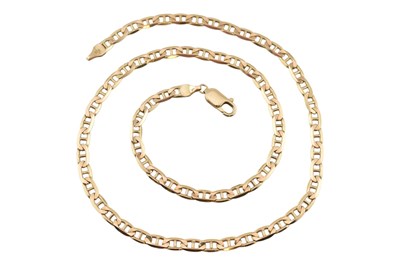 Lot 312 - HALLMARKED 9CT GOLD ANCHOR LINK CHAIN NECKLACE