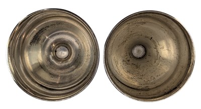 Lot 2 - PAIR OF ELIZABETH II PARCEL GILT CASED WELLS CATHEDRAL GOBLETS