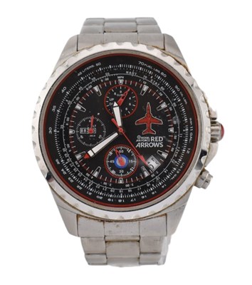 Lot 239 - RAF RED ARROWS HAWK T1 LIMITED EDITION CHRONOGRAPH WRISTWATCH