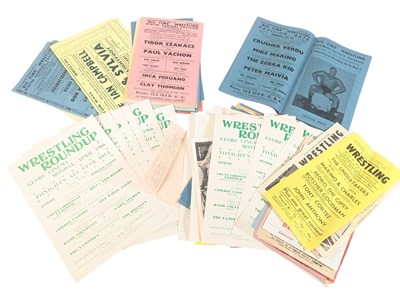 Lot 247 - WRESTLING - COLLECTION OF 1960S / 1970S FLYERS