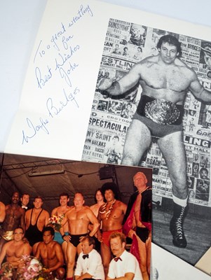 Lot 4 - WRESTLING - LARGE COLLECTION OF AUTOGRAPHS