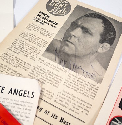 Lot 4 - WRESTLING - LARGE COLLECTION OF AUTOGRAPHS