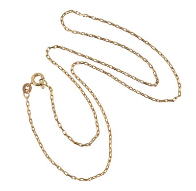 Lot 498 - HALLMARKED 9CT GOLD CHAIN NECKLACE