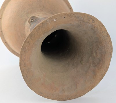 Lot 46 - LARGE CHINESE PAINTED NEOLITHIC POTTERY MAJIAYAO STEM FOOD VESSEL 马家窑 彩绘 高脚豆