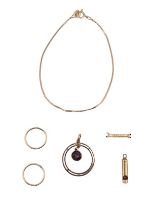 Lot 14 - COLLECTION OF 9CT GOLD JEWELLERY