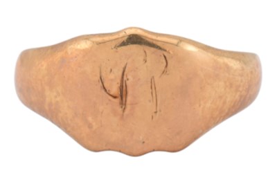 Lot 340 - HALLMARKED 9CT GOLD SIGNET RING