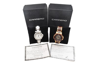 Lot 17 - A PAIR OF CARRERO GENTLMAN'S WRISTWATCHES