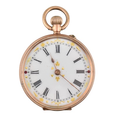 Lot 430 - EARLY 20TH CENTURY 9CT GOLD OPEN FACED POCKET WATCH