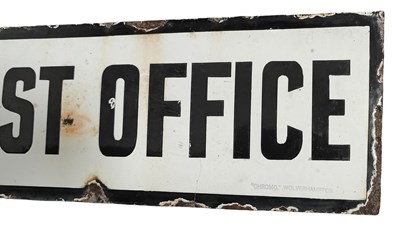 Lot 84 - WEST LILBURN POST OFFICE - ENAMEL SIGN