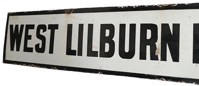 Lot 84 - WEST LILBURN POST OFFICE - ENAMEL SIGN