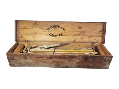 Lot 369 - JAMES HOWELL & CO CARDIFF VINTAGE CROQUET SET