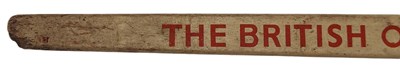 Lot 171 - 1950S AUCTIONEERS WOODEN GUIDING ADVERTISEMENT STICK