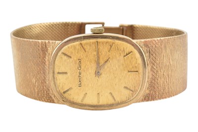 Lot 102 - HALLMARKED 9CT GOLD BUECHE GIROD WRISTWATCH