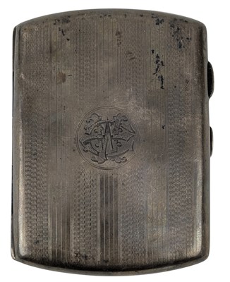 Lot 83 - 20TH CENTURY GEORGE V HALLMARKED SILVER CIGARETTE CASE