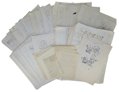 Lot 199 - HAROLD WHITAKER - "TIMING FOR ANIMATION" MANUSCRIPT AND DRAFTS