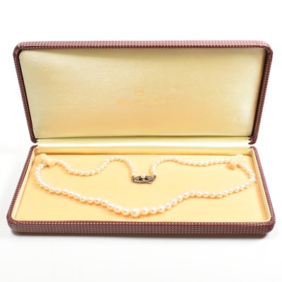 Lot 139 - VINTAGE MIKIMOTO PEARL NECKLACE