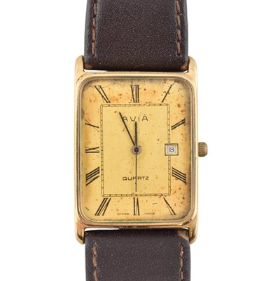 Lot 149 - 1980s 9CT GOLD CASED AVIA QUARTZ WRISTWATCH