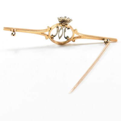 Lot 4 - ROYAL INTEREST PRINCESS MARGARET MONOGRAM BROOCH PIN
