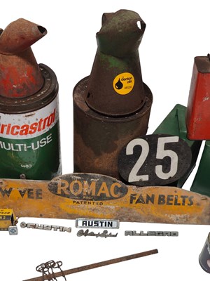 Lot 155 - MIXED SELECTION OF 20TH CENTURY GARAGE RELATED ITEMS