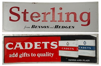 Lot 41 - NEWSAGENTS - THREE 20TH CENTURY ADVERTISING SIGNS
