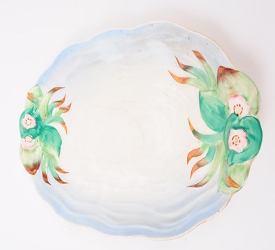 Lot 109 - CLARICE CLIFF, NEWPORT - MID CENTURY 1940S ' POND ' CERAMIC PLATE