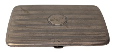 Lot 49 - 20TH CENTURY GEORGE V SILVER HALLMARKED CIGARETTE CASE