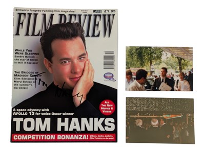 Lot 75 - ACTORS - TOM HANKS - SIGNED MAGAZINE COVER