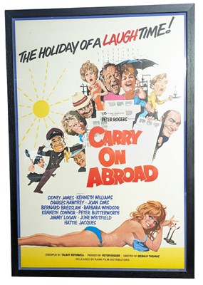 Lot 57 - CARRY ON ABROAD (1972) - ORIGINAL ONE SHEET POSTER