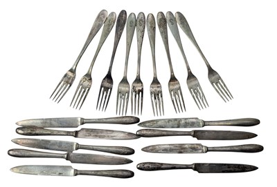 Lot 20 - LARGE COLLECTION OF GERMAN CONTINENTAL 800 SILVER FLATWARE, APPROX. 215 PIECES