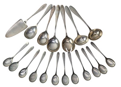 Lot 20 - LARGE COLLECTION OF GERMAN CONTINENTAL 800 SILVER FLATWARE, APPROX. 215 PIECES