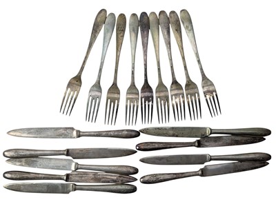 Lot 20 - LARGE COLLECTION OF GERMAN CONTINENTAL 800 SILVER FLATWARE, APPROX. 215 PIECES