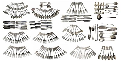Lot 20 - LARGE COLLECTION OF GERMAN CONTINENTAL 800 SILVER FLATWARE, APPROX. 215 PIECES