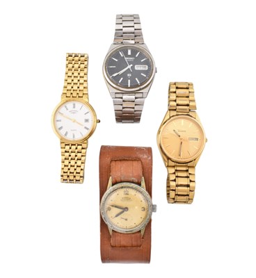 Lot 422 - A ROAMER, TWO SEIKO & A ROTARY WRISTWATCH