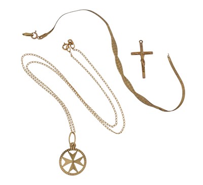 Lot 433 - COLLECTION OF 9CT GOLD JEWELLERY