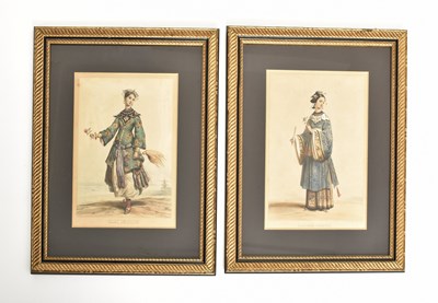 Lot 114 - ACHILLE DEVERIA - TWO DAME CHINOISE ENGRAVINGS
