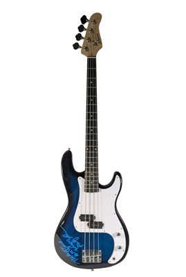 Lot 144 - ERASURE (BAND) - ANDY BELL - AUTOGRAPHED ELECTRIC BASS GUITAR