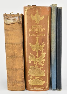 Lot 103 - COOKERY. FOUR 19TH CENTURY VICTORIAN COOKBOOKS