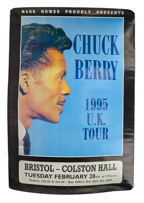 Lot 218 - CHUCK BERRY - BRISTOL COLSTON HALL ORIGINAL POSTER