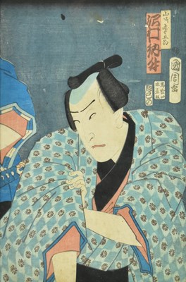 Lot 216 - TOYOHARA KUNICHIKA 丰原国周 - ACTOR WOODBLOCK PRINT 木板水印