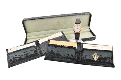 Lot 305 - 18CT GOLD CASED GUCCI 700 L WRISTWATCH