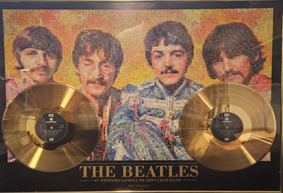 Lot 197 - THE BEATLES - LIMITED EDITION GOLD RECORD DISPLAY