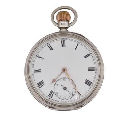 Lot 122 - EDWARDIAN HALLMARKED 925 SILVER OPEN FACE POCKET WATCH
